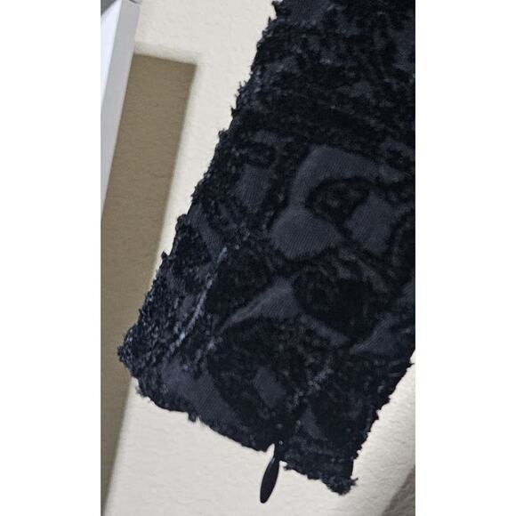 1980s Georgio Armani Black Label Velvet Burnout Top Size 4 or Small - Picture 4 of 10